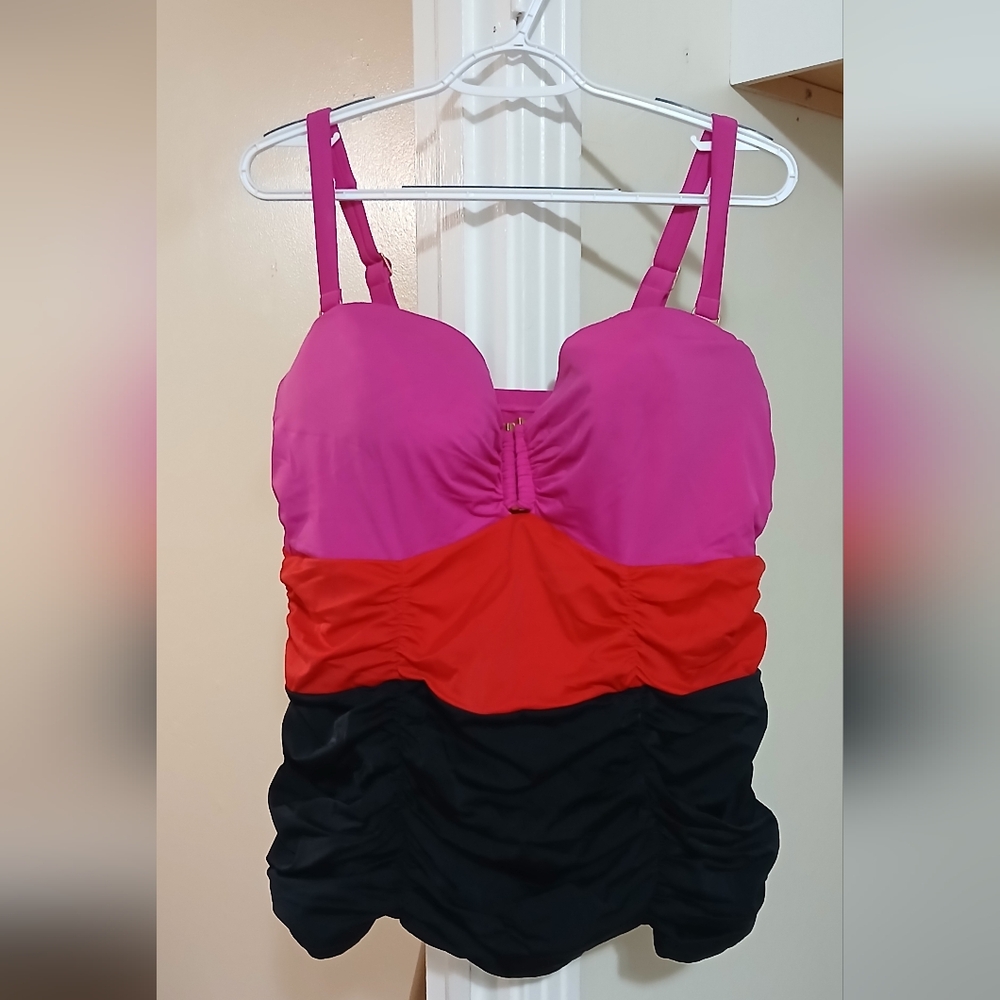 Swim Colorblock Tank Top